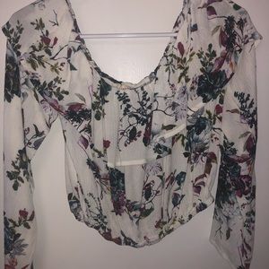 Floral off the shoulder top